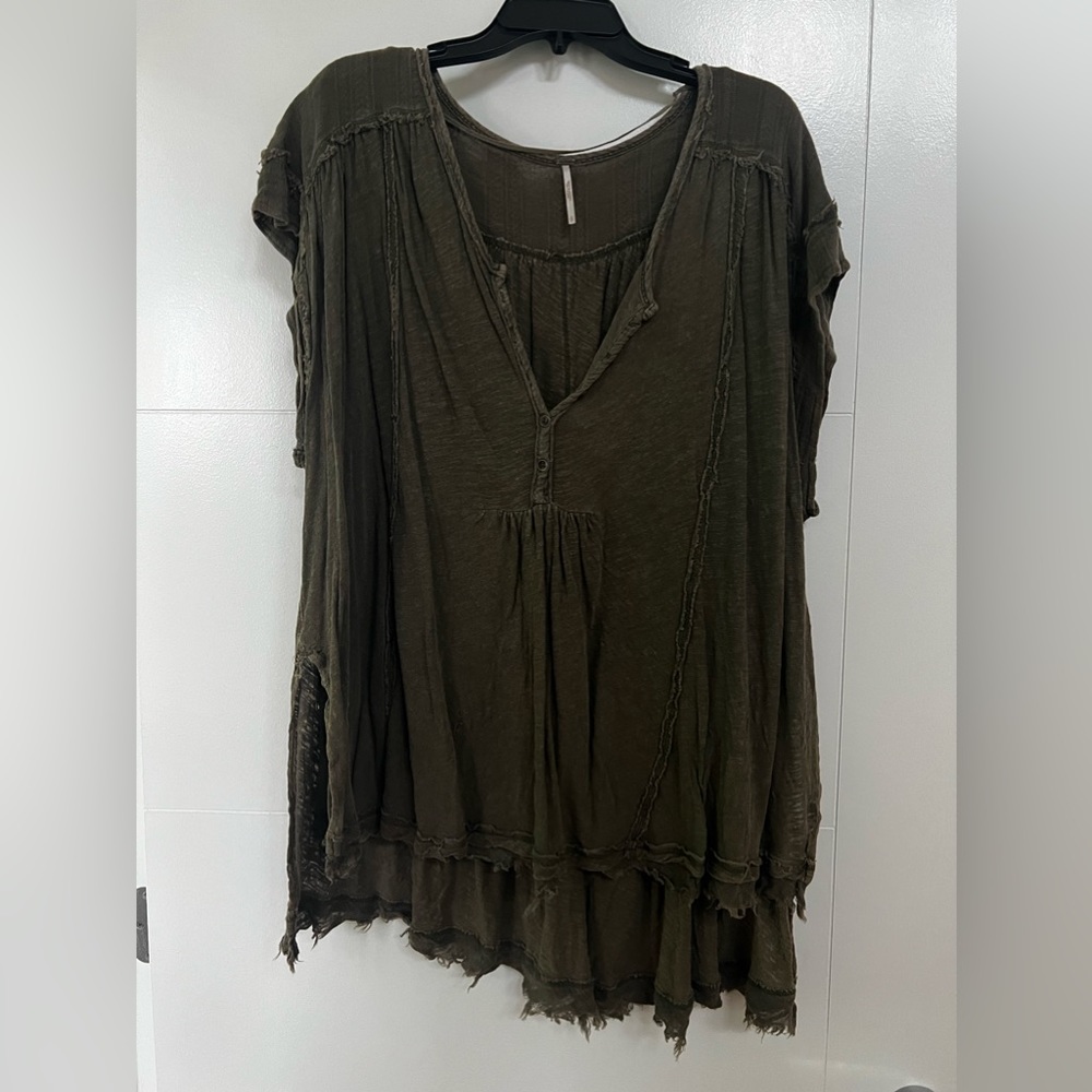 Olive Green Free People Tunic S
